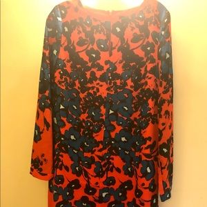 Multi Colored Print Shift Dress